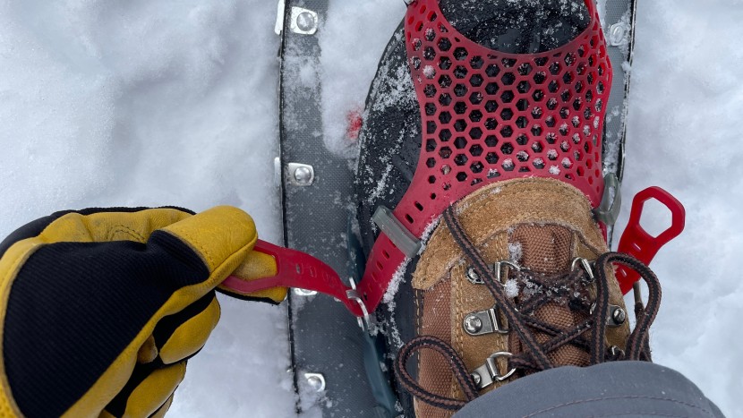 msr lightning ascent - the straps are on the shorter side, and we wish they were a tad...