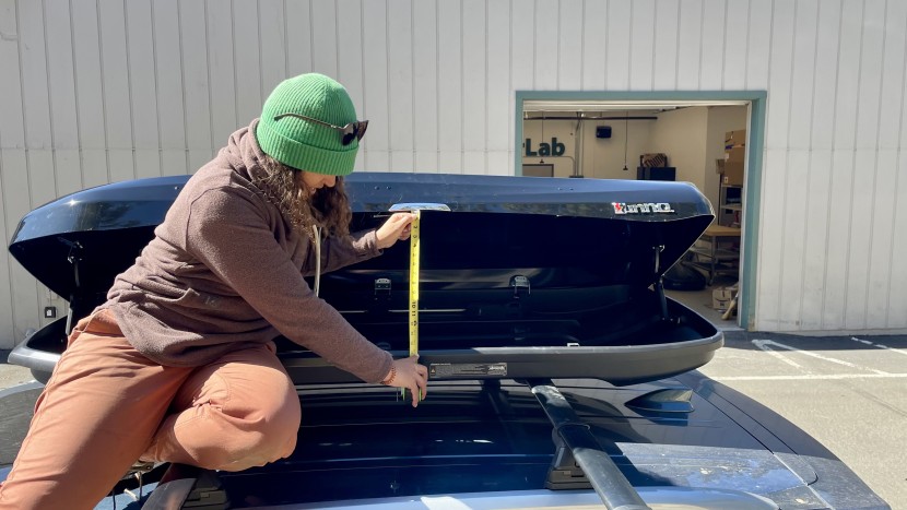 seeing how each box measures up to help us figure out what they're...