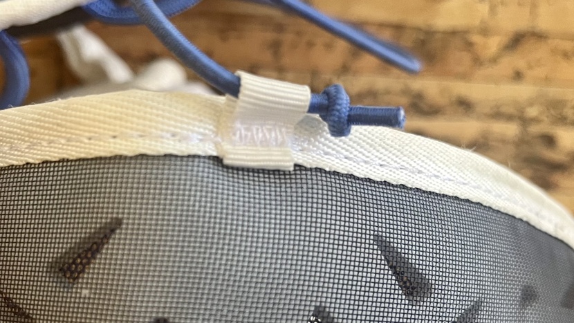 the leg loops can only be removed by pushing this overhand knot...