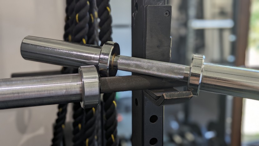 dumbbells - shown side by side there is a clear resemblance between the durable...