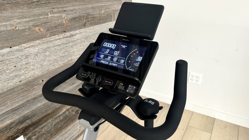 exercise bike - the display provides a significant amount of information, and...