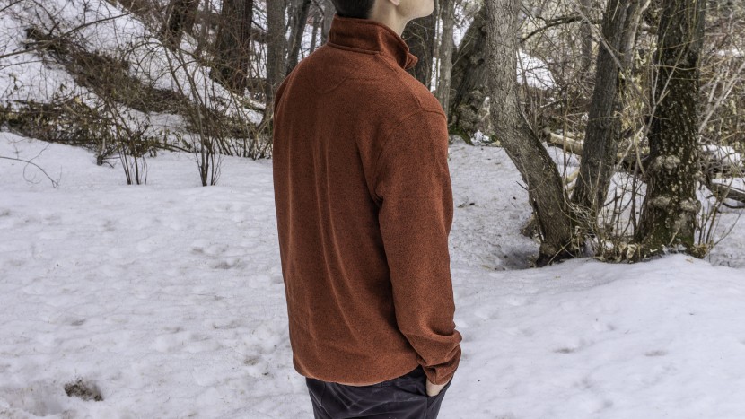 wrangler authentics 1/4 zip - the baggier fit actually aided in this garment's breathability.