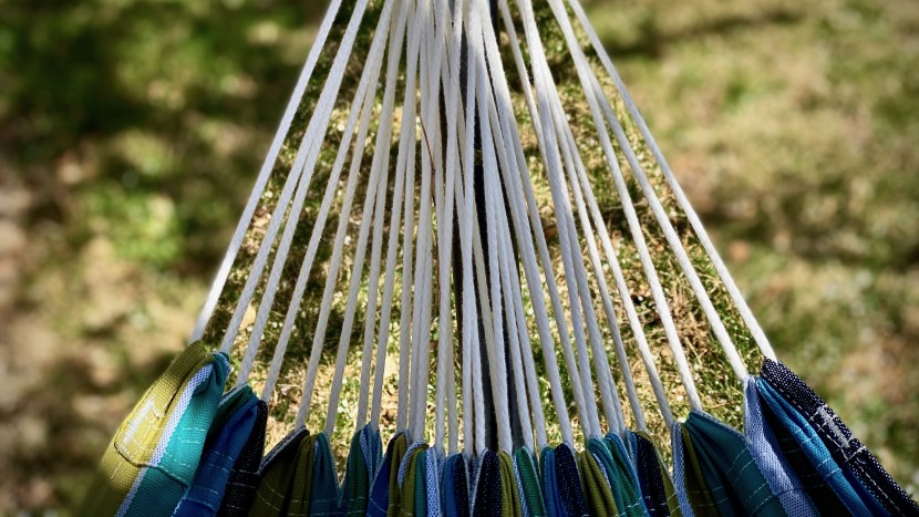 as sturdy as this hammock seems to be, it's still a good idea to...