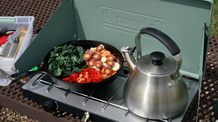 camping stove - with adjustable windscreens, the coleman cascade can accommodate...
