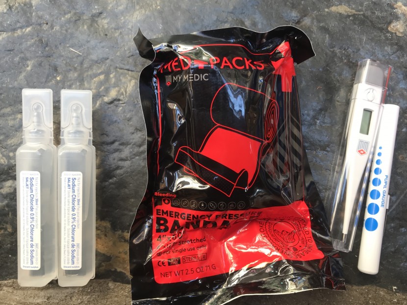 first aid kit - specific items such as digital thermometers and pupil lights can be...