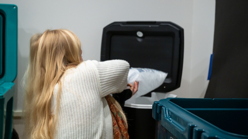 coleman xtreme 50 with wheels - here is our tester, gena bradshaw, dumping ice into each cooler for...
