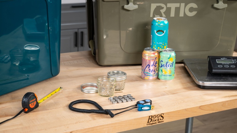 all of the devices we use to measure each aspect of every cooler.