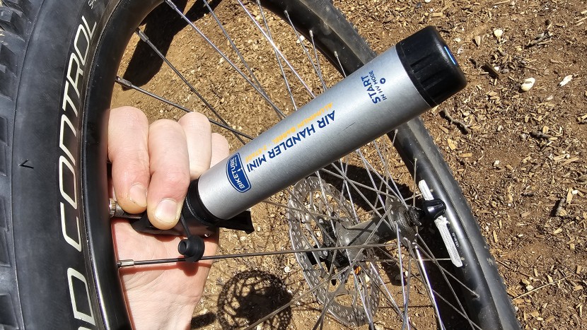 frame pump - you need to be careful how you grip the biketube air handler mini to...