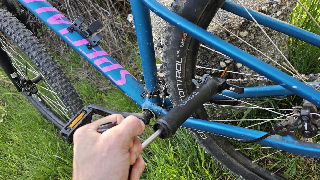frame pump - when your tire gets low on the trail, a lightweight pump is a great...