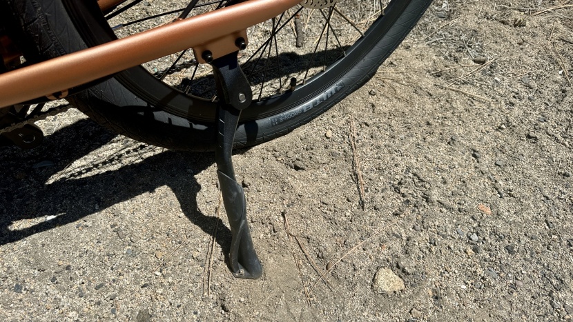 the wide-bottomed kickstand is stable on many surfaces, so you won't...
