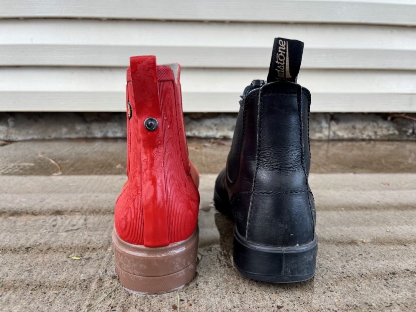 bogs holly chelsea - bogs holly chelsea beside a blundstone 550. note the higher heel of...
