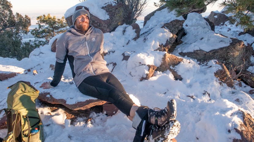 long underwear men - the smartwool intraknit thermal merino 3/4 bottoms were great on...