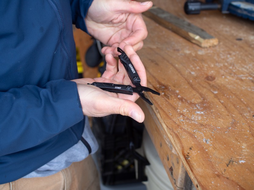 multi-tool - the dime pliers are great for more technical use rather than in...