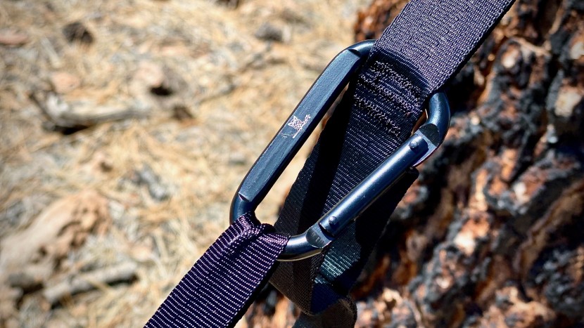 the thin suspension straps feature nylon material similar to that of...