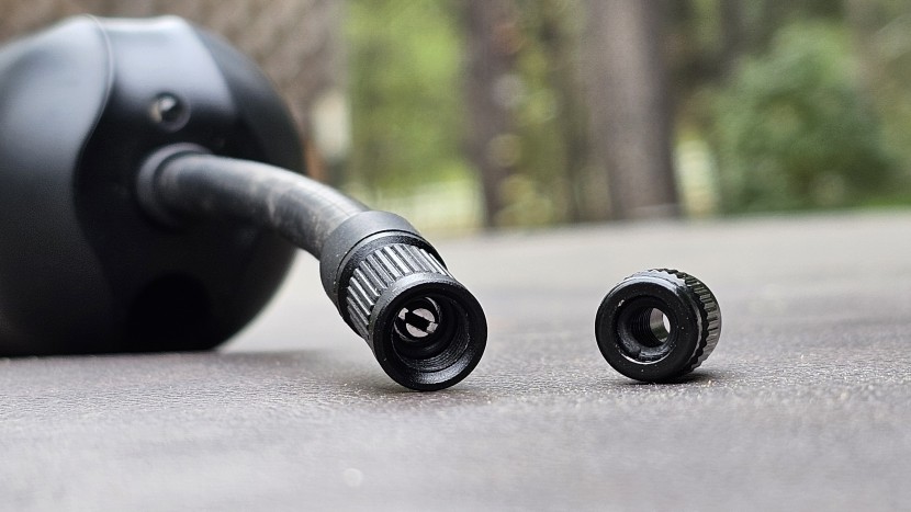 cycplus electric - the metal adapters on the cyplus electric pump screw right onto the...