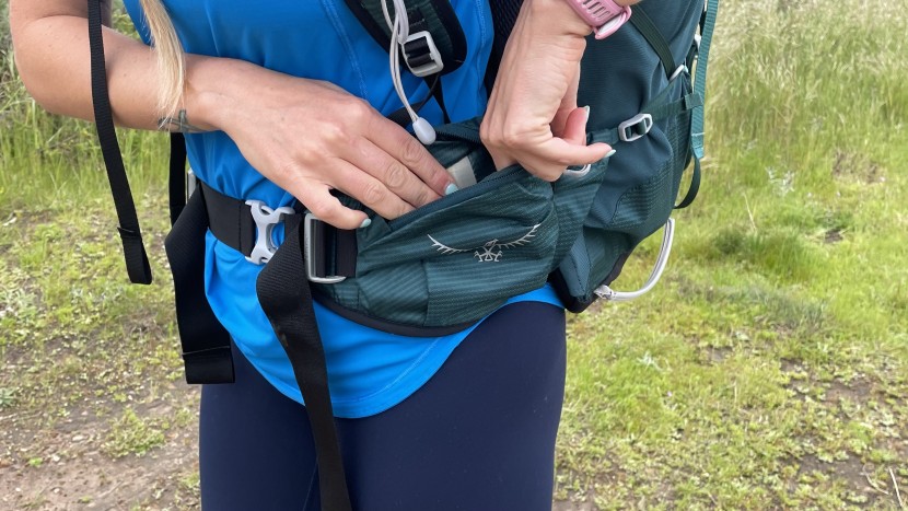 osprey eja 58 - the hip pockets and belt are a bit shorter, which might cause...