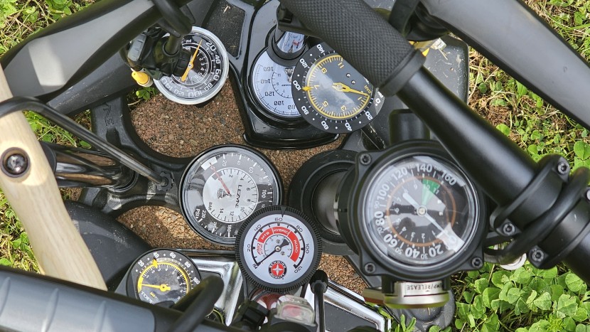 bike pump - we saw a pretty substantial difference in the accuracy of the gauges...