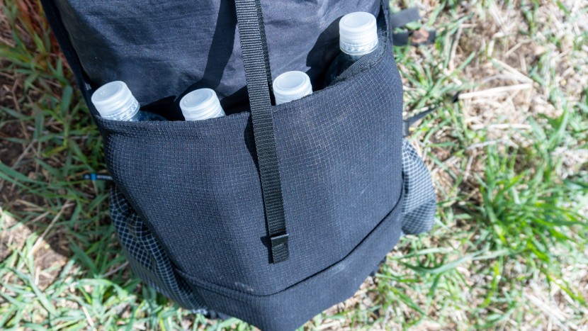 the stretchy yet durable center pocket has enough volume for four...