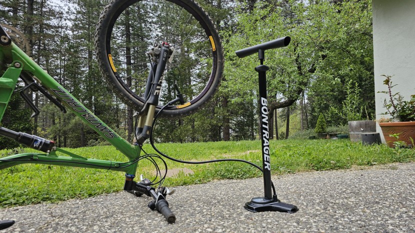 bontrager charger - the hose length on the bontrager charger was long enough for any...