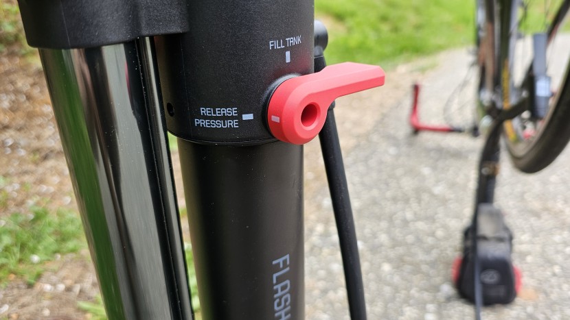 bontrager tlr flash charger - one of the two switches that you need to flip to operate the charge...