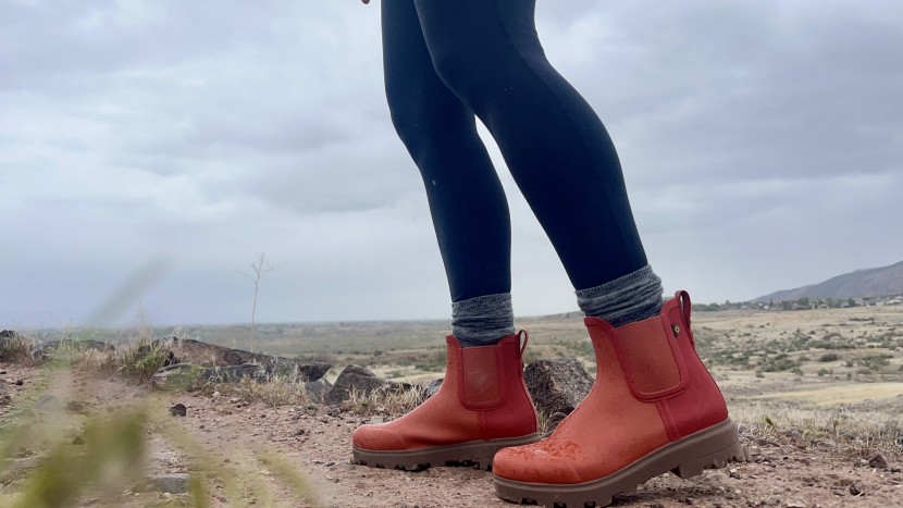 rain boots - a rainy day hike proves the traction and walkability of the holly...
