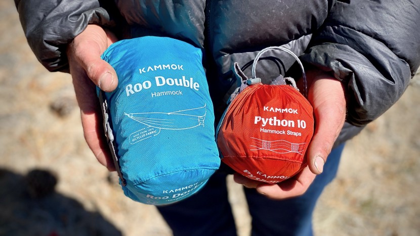 though the hammock and suspension straps are packed separately...