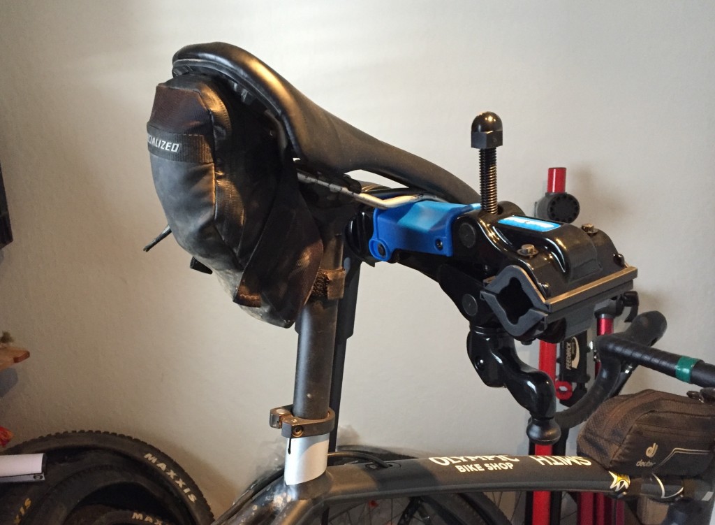 bike work stand - a padded spot makes for quick and easy chain lubes or maintenance...