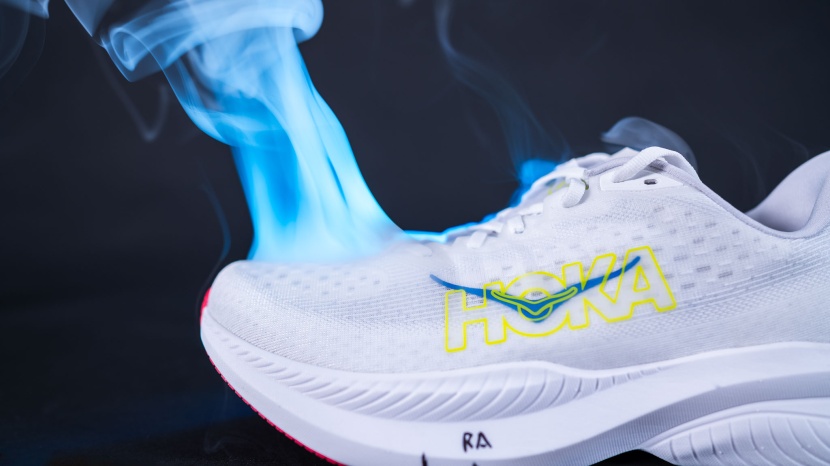 running shoes men - shoes with a performance orientation tend to breathe best.