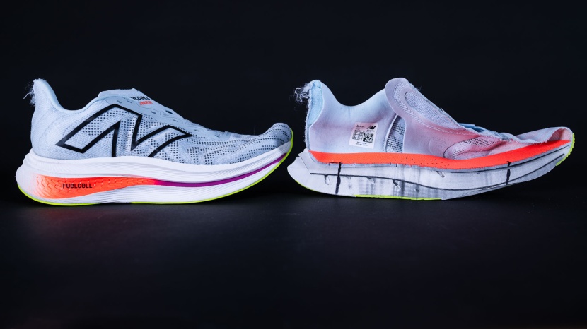new balance fuelcell supercomp trainer v2 - the supercomp trainer has tons of cushioning and an early rocker.