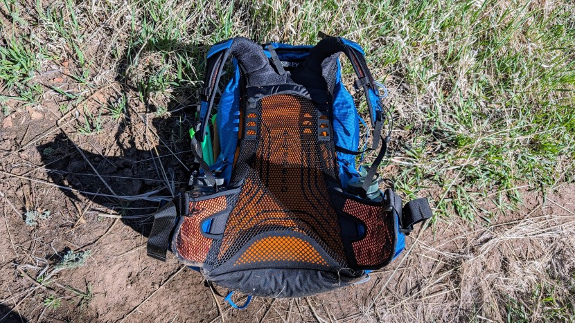 backpacks backpacking - the trampoline mesh back panel on the osprey exos 58 creates a...