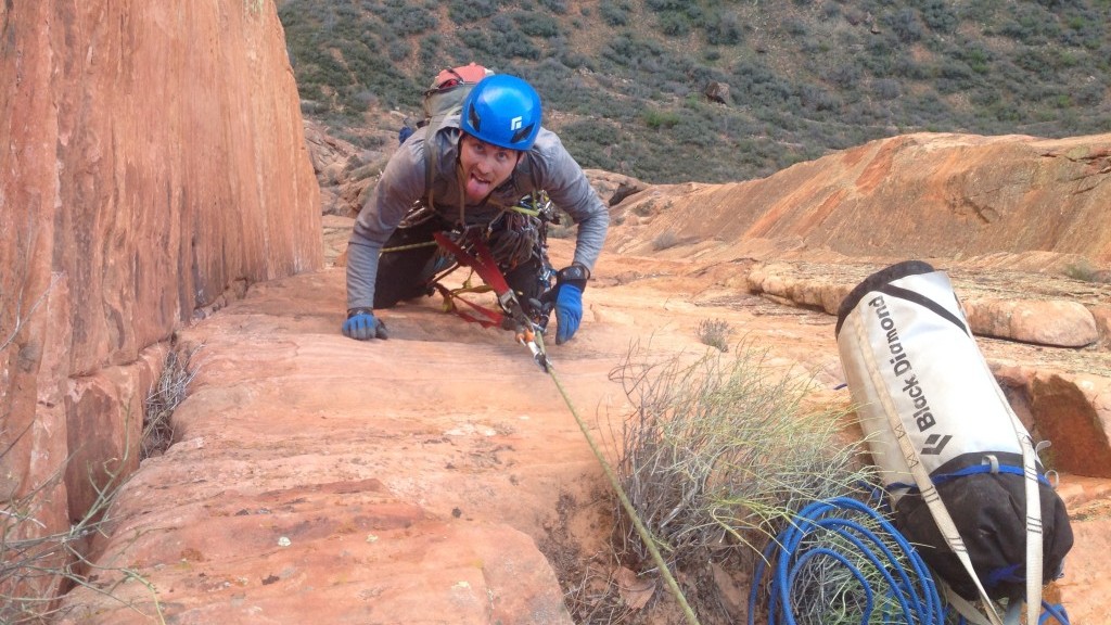 aider - joel enrico cleaning on looney tunes in zion. big wall climbing is...