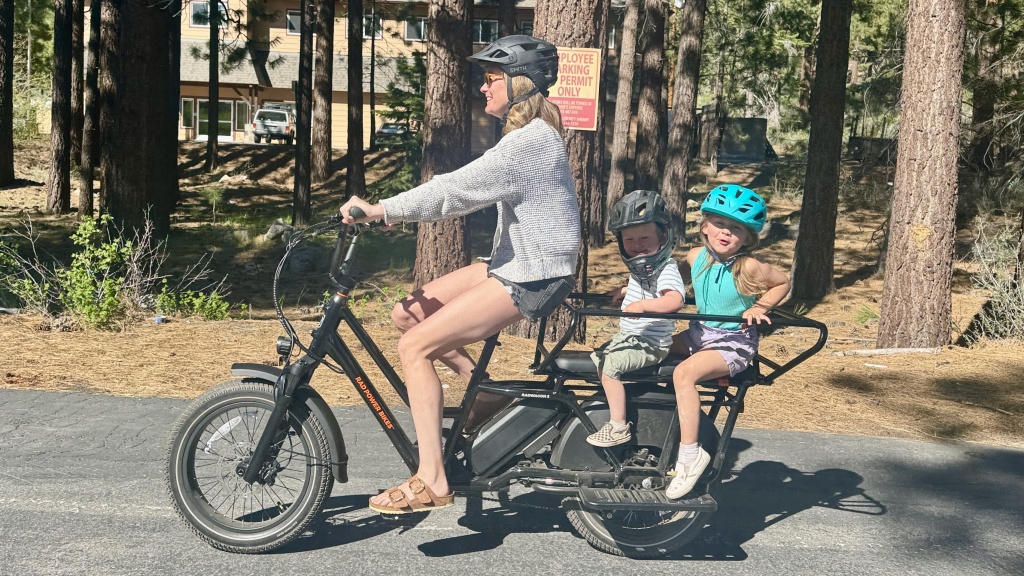 rad power radwagon 5 - with a commanding view for the rider and a fun spot for the kids to...