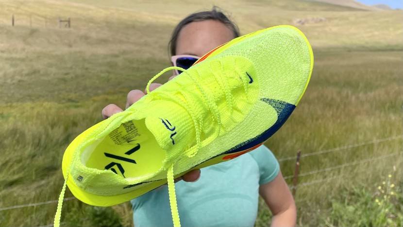 nike alphafly 3 for women - the bootie-style upper and notched laces help secure this shoe so it...