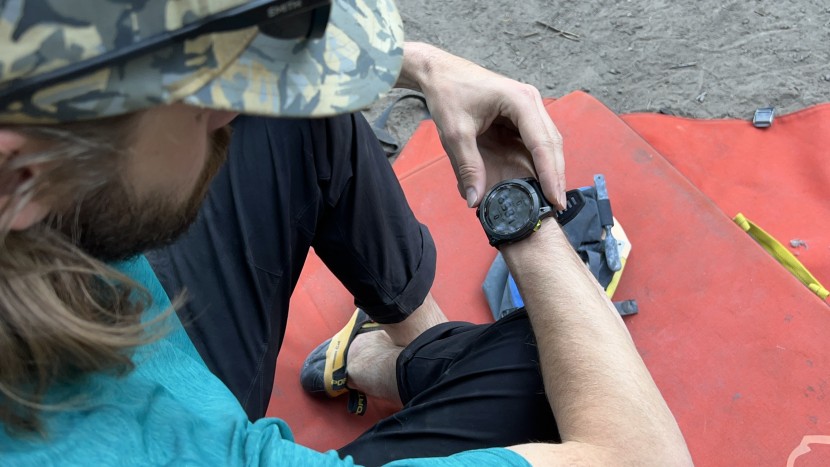 gps watch - a large watch face may be easier to read, but it could be a bit much...