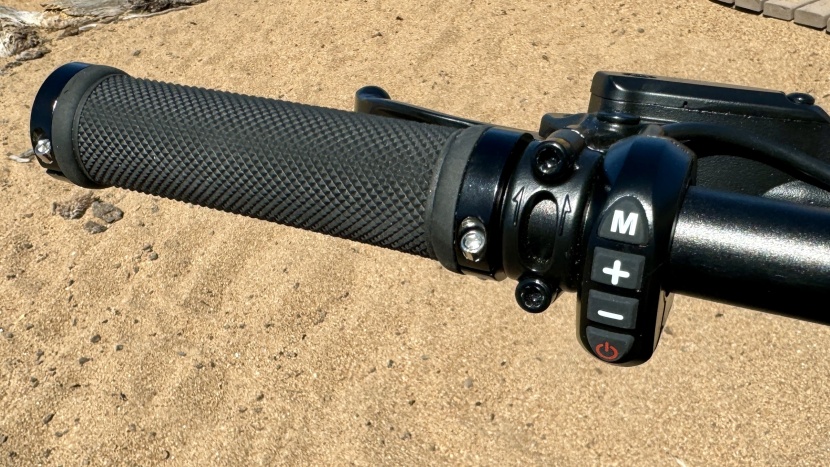 lock-on grips and main controls on the left