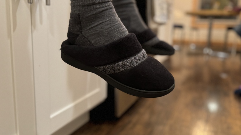 slippers - the memory foam in the sole of these slippers can help them mold to...