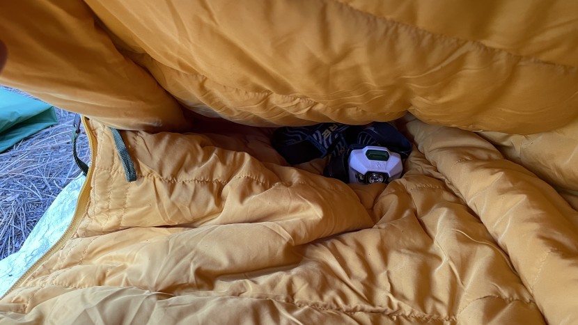 backpacking sleeping bag - lost something inside your sleeping bag? bright liners can help you...