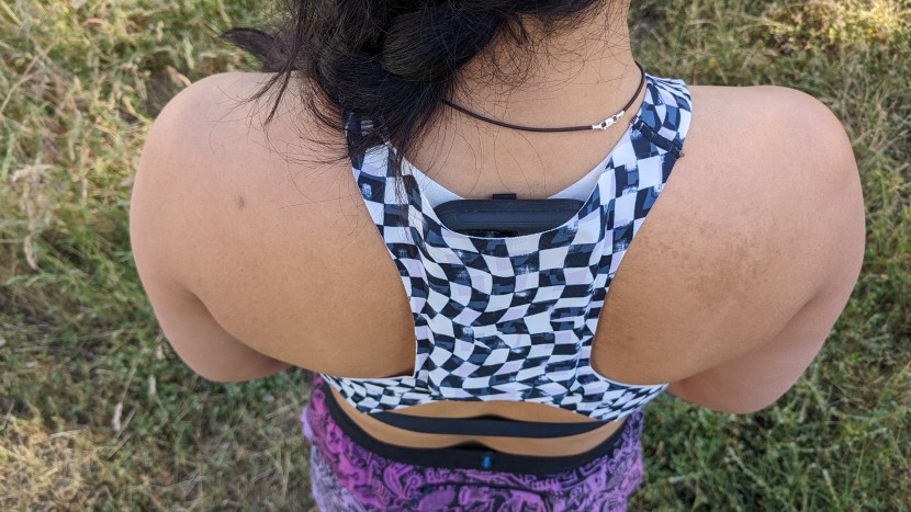 sports bra - we love the handy back pocket for our phone, although larger phones...