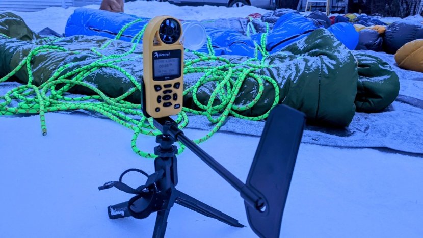 we also documented warmth retention in frigid temps during testing.