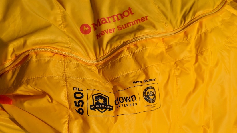 marmot never summer 0 - the 650-fill power down isn't as lofty or compressible as the...