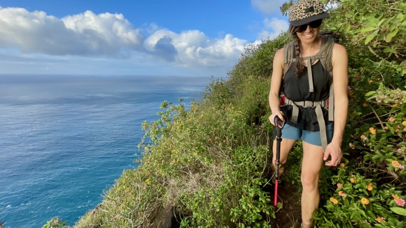 the versatile msr dynalock ascent carbon was useful while hiking in...