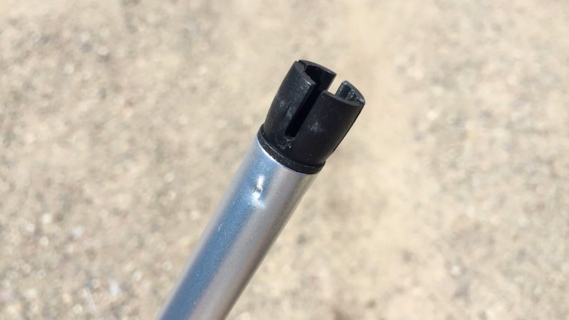 trekking poles - aluminum pole shafts are heavier than carbon shafts, but they bend...