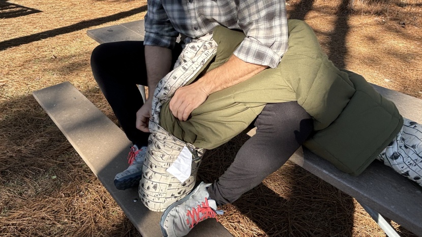 the kelty biggie is rather large when packed up. however, it is easy...