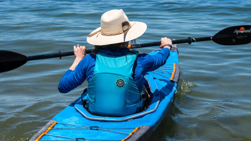 pakboats quest 150 - the seat in the quest is comfortable and there's plenty of legroom...