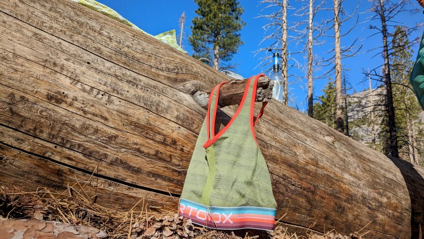 ortovox 185 rock n' wool - when backpacking, the bra should be washed in a ziplock without...