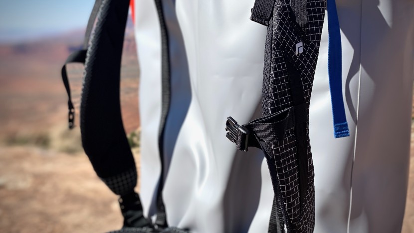 the updated black diamond bags feature breathable fabric along the...