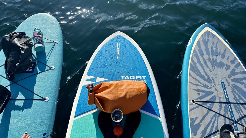 hard paddleboard - boards come in many different lengths, widths and shapes.