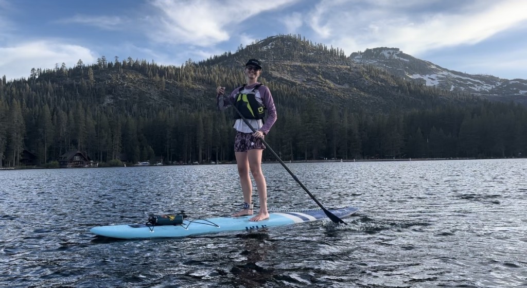 isle cruiser 2 - the cruiser 2's side rails sit right on the water.