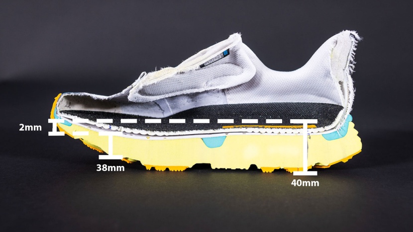 hoka stinson 7 for women - the underfoot stack of the stinson is so thick. at 40 mm in the heel...