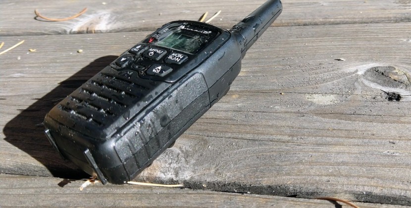 midland x-talker t10 - we were pleasantly surprised by the x-talker's water resistance.